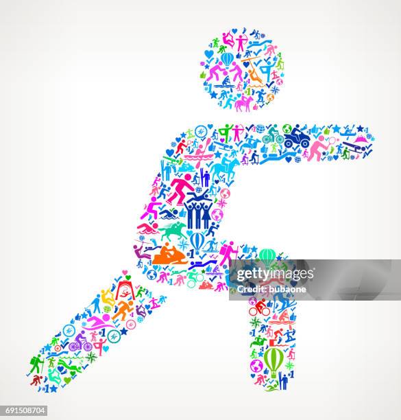 workout active lifestyle vector icon pattern - rodeo background stock illustrations