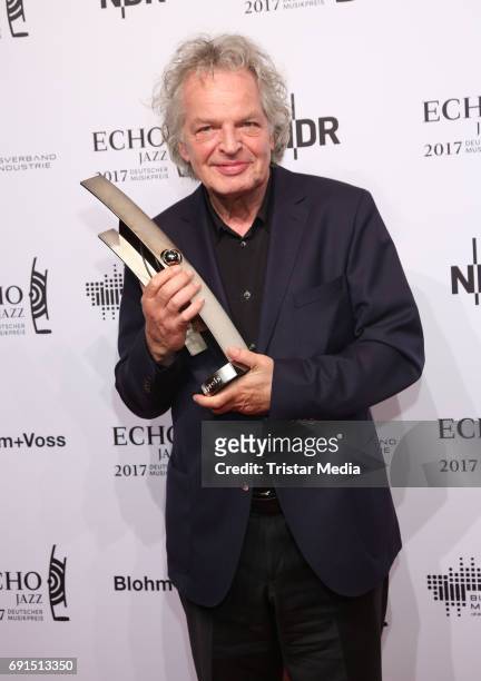 Award winner Joachim Kuehn during the Echo Jazz 2017 on June 1, 2017 in Hamburg, Germany.