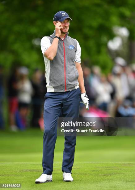 Chris Wood of England in action during the second round of The Nordea Masters at Barseback Golf & Country Club on June 2, 2017 in Barsebackshamn,...