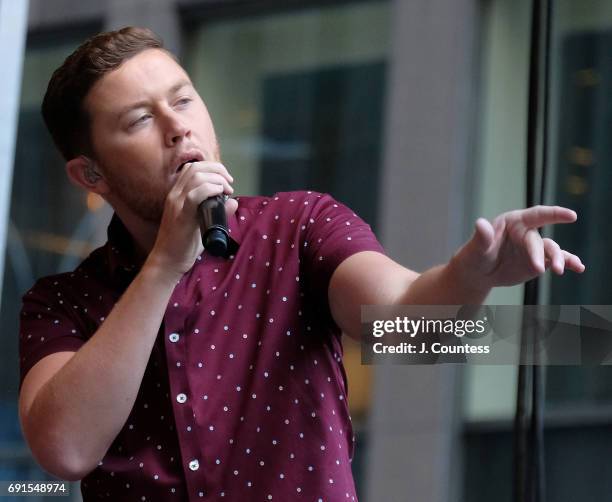 Singer Scotty McCreery Performs On Fox & Friends' All-American Summer Concert Series on June 2, 2017 in New York City.