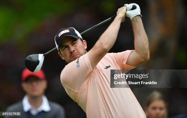 Richie Ramsay of Scotland in action during the second round of The Nordea Masters at Barseback Golf & Country Club on June 2, 2017 in Barsebackshamn,...