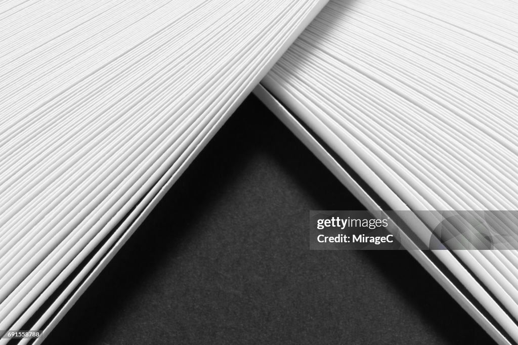 Monochrome Abstract Paper Pile