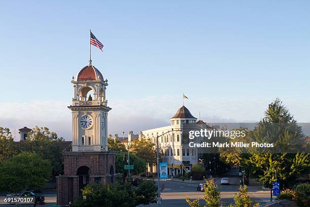 usa, california, santa cruz, downtown - santa cruz città della california centrale foto e immagini stock