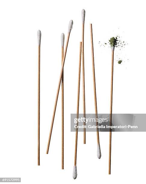 cosmetics - cotton swab stockfoto's en -beelden