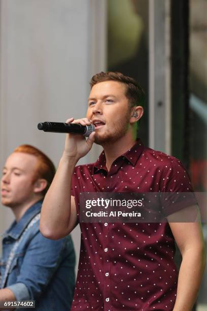 Scotty McCreery performs on Fox & Friends' All-American Summer Concert Series on June 2, 2017 in New York City.