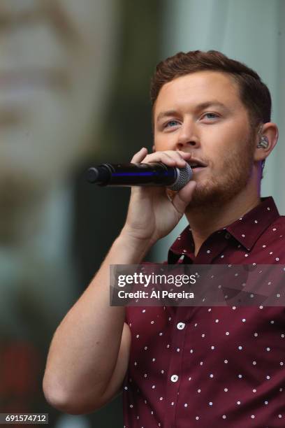 Scotty McCreery performs on Fox & Friends' All-American Summer Concert Series on June 2, 2017 in New York City.