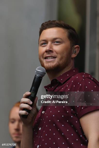 Scotty McCreery performs on Fox & Friends' All-American Summer Concert Series on June 2, 2017 in New York City.