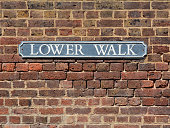 Street sign on wall for Lower Walk in The Pantiles