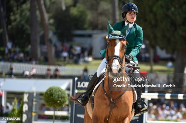 Dalma of Saudi Arabia , riding OURAL DE LA ROQUE during the Piazza di Siena Bank Intesa Sanpaolo in the Villa Borghese on May 27, 2017 in Rome, Italy.