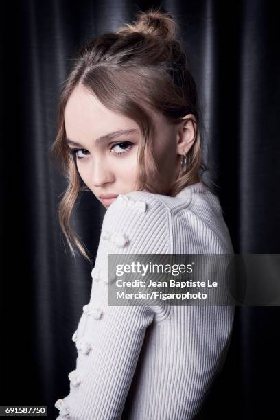 Actress Lily-Rose Depp is photographed for Madame Figaro on September 27, 2015 in Paris, France. PUBLISHED IMAGE. CREDIT MUST READ: Jean Baptiste Le...