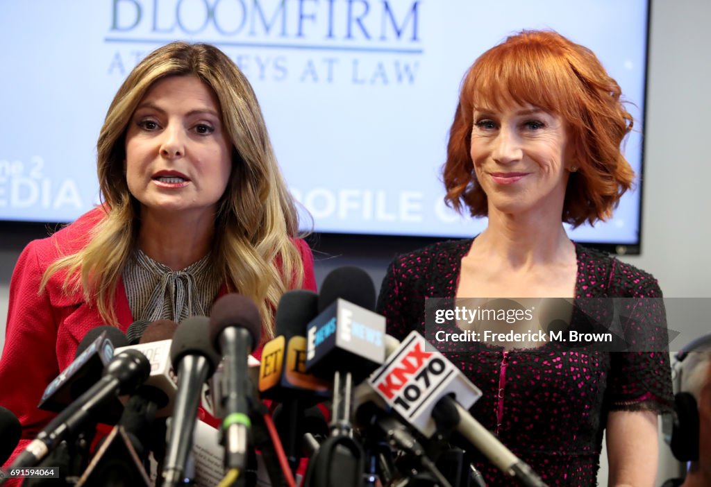 Kathy Griffin And Her Attorney Lisa Bloom Hold Press Conference
