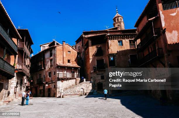 Houses in the medieval village of Albarracin.