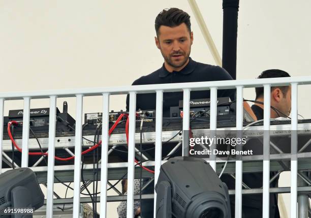 Mark Wright DJs during Ladies Day of the 2017 Investec Derby Festival at The Jockey Club's Epsom Downs Racecourse at Epsom Racecourse on June 2, 2017...