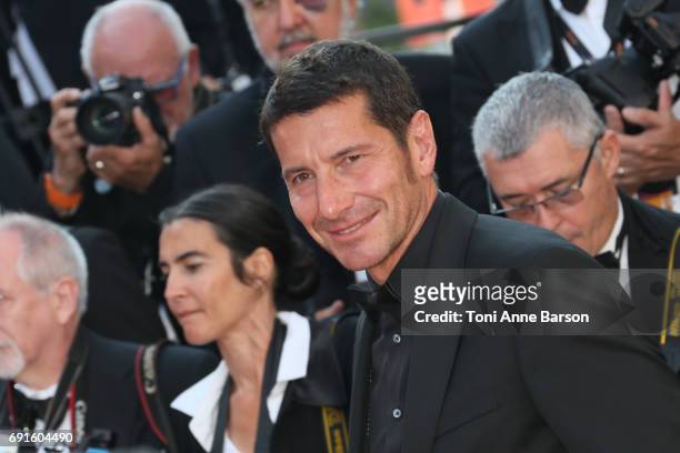 Cannes' Mayor David Lisnard attends the "Based On A True Story" screening during the 70th annual Cannes Film Festival at Palais des Festivals on May...