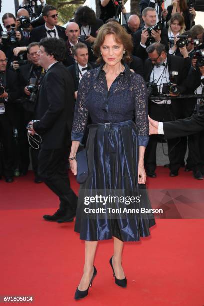 Jacqueline Bisset attends the "Based On A True Story" screening during the 70th annual Cannes Film Festival at Palais des Festivals on May 27, 2017...