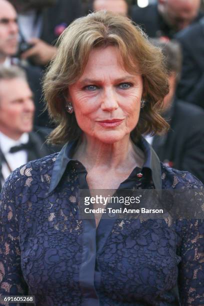 Jacqueline Bisset attends the "Based On A True Story" screening during the 70th annual Cannes Film Festival at Palais des Festivals on May 27, 2017...
