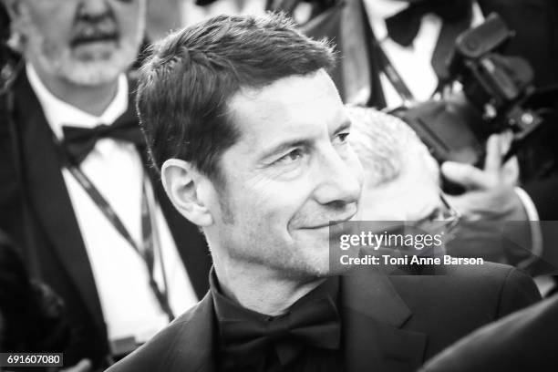 Cannes'Mayor David Lisnard attends the "Based On A True Story" screening during the 70th annual Cannes Film Festival at Palais des Festivals on May...