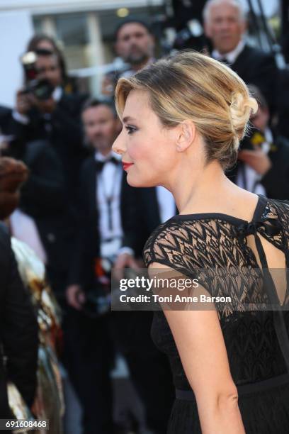 Jasmine Trinca attends the "Based On A True Story" screening during the 70th annual Cannes Film Festival at Palais des Festivals on May 27, 2017 in...