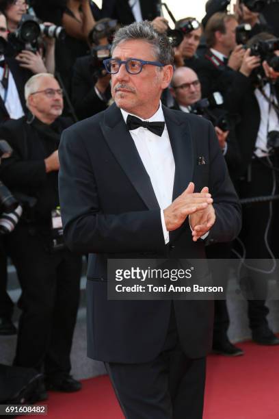Sergio Castellitto attends the "Based On A True Story" screening during the 70th annual Cannes Film Festival at Palais des Festivals on May 27, 2017...