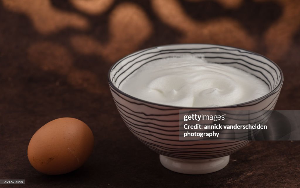 Egg and egg white foam.