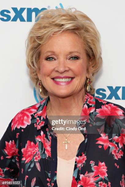 Actress Christine Ebersole visits the SiriusXM Studios on June 2, 2017 in New York City.