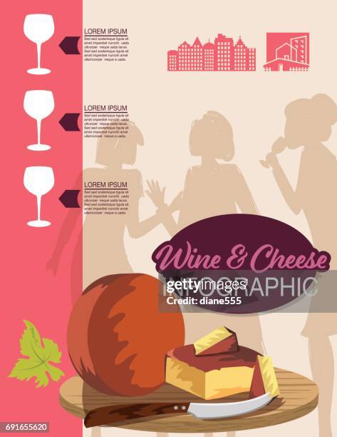 wine grapes infographic - vineyard worker stock illustrations