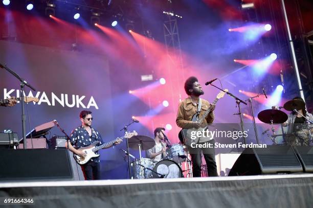 Michael Kiwanuka performs onstage during the 2017 Governors Ball Music Festival - Day 1 at Randall's Island on June 2, 2017 in New York City.