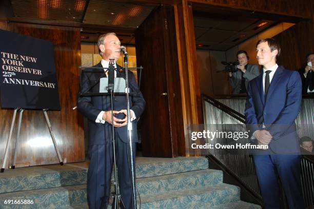 Mayor Michael Bloomberg and Jared Kushner attend The New York Observer 25th Anniversary at Four Seasons Restaurant on March 14, 2013 in New York City.