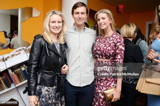 Kathryn Hufschmid, Jared Kushner and Ivanka Trump attend 21st Century Fox presents a screening of X-Men: Days of Future Past at Crosby Street Hotel...