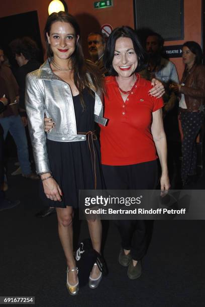 Singer Lio and her daughter Nubia Esteban attend "Les Coquettes" Musical Show at L'Olympia on June 2, 2017 in Paris, France.
