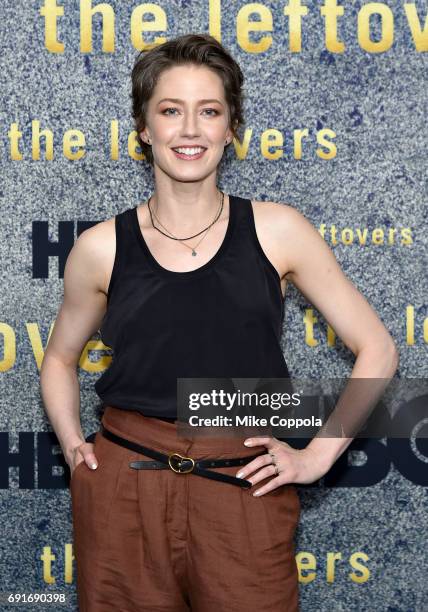 Carrie Coon attends the "The Leftovers" FYC New York Screening at Metrograph on June 01, 2017 in New York City.