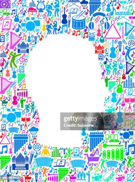 guy face fun adventure travel vector icons background - man dancing alone stock illustrations