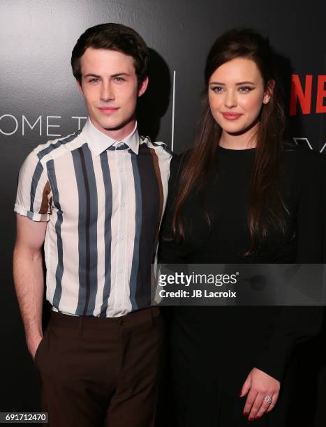 Dylan Minnette and Katherine Langford attend Netflix's '13 Reasons Why' FYC event at Netflix FYSee Space on June 02, 2017 in Beverly Hills,...