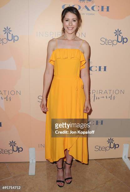 Actress Amanda Crew arrives at the 14th Annual Inspiration Awards at The Beverly Hilton Hotel on June 2, 2017 in Beverly Hills, California.