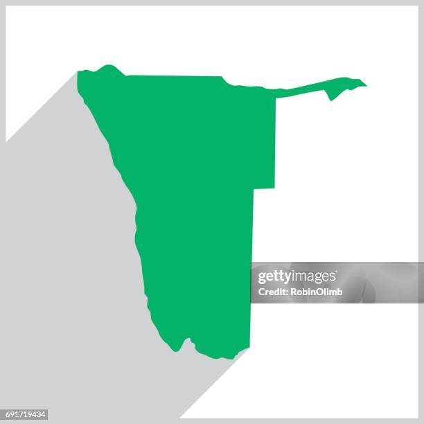 namibia green map icon - namibia stock illustrations