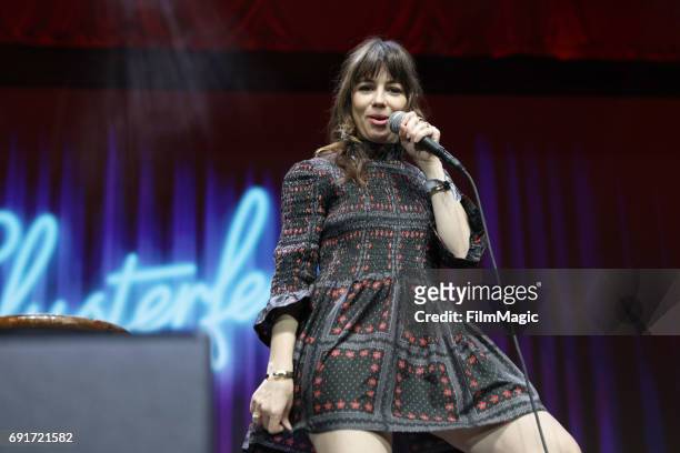 Comedian Natasha Leggero performs onstage at The Bill Graham Stage at Civic Center Plaza and The Bill Graham Civic Auditorium on June 2, 2017 in San...