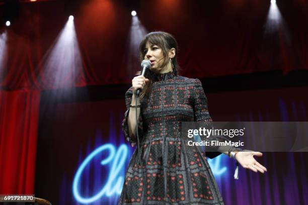 Comedian Natasha Leggero performs onstage at The Bill Graham Stage at Civic Center Plaza and The Bill Graham Civic Auditorium on June 2, 2017 in San...