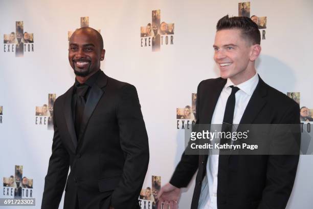 Markiss McFadden and Matt Formica arrive at the premiere of Vision Films' "Executor" at Landmark Regent on June 1, 2017 in Los Angeles, California.
