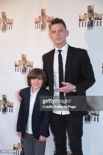 Aiden Wind and Matt Formica arrive at the premiere of Vision Films' "Executor" at Landmark Regent on June 1, 2017 in Los Angeles, California.