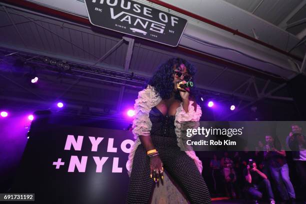 Cupcakke performs on stage at NYLON + NYLON Guys Celebrate the Music Issue at House of Vans Brooklyn on June 2, 2017 in New York City.