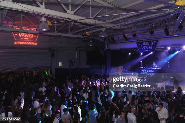 Guys Celebrate the Music Issue at House of Vans Brooklyn on June 2, 2017 in New York City.