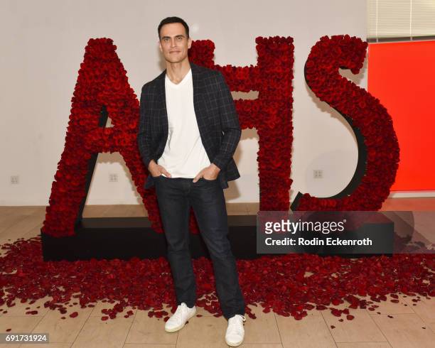 Actor Cheyenne Jackson poses for portrait at the "American Horror Story: The Style Of Scare" exhibit at The Paley Center for Media on June 2, 2017 in...