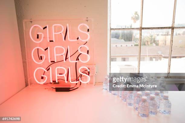 View of the Ban.do penthouse at 'Super Deluxe and Sarah Ramos present a live reading of City Girl' on June 2, 2017 in Los Angeles, California.