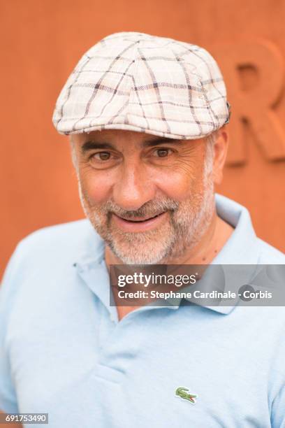 Actor Antoine Dulery attends the 2017 French Tennis Open - Day Six at Roland Garros on June 2, 2017 in Paris, France.