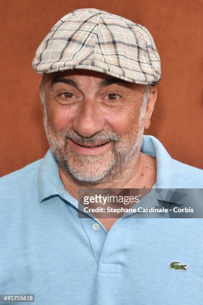 Actor Antoine Dulery attends the 2017 French Tennis Open - Day Six at Roland Garros on June 2, 2017 in Paris, France.