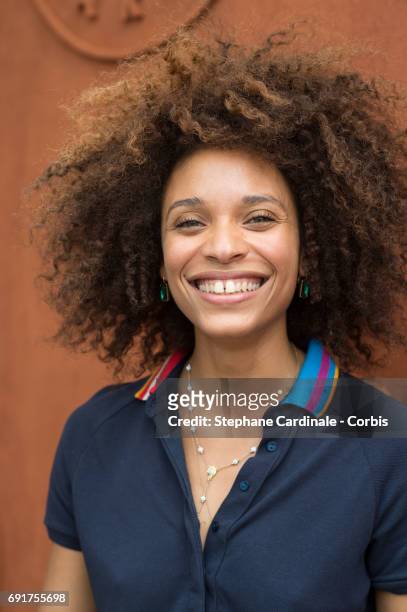 Actress Stefi Celma attends the 2017 French Tennis Open - Day Six at Roland Garros on June 2, 2017 in Paris, France.