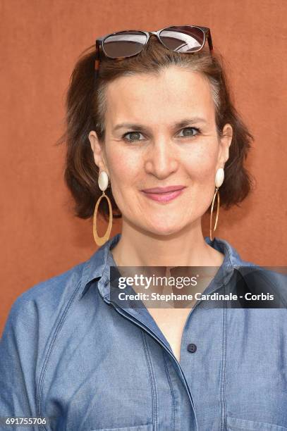 Actress Armelle Lesniak attends the 2017 French Tennis Open - Day Six at Roland Garros on June 2, 2017 in Paris, France.