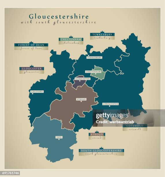 Modern Map County With South Details Uk Modern Map County With South Details Uk 