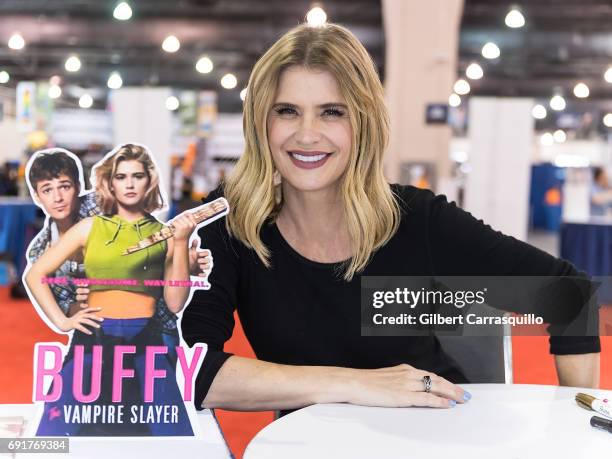 Actress Kristy Swanson attends Wizard World Comic Con Philadelphia 2017 - Day 2 at Pennsylvania Convention Center on June 2, 2017 in Philadelphia,...