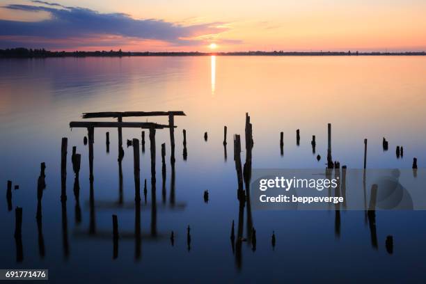 valli di comacchio - luogo d'interesse stock pictures, royalty-free photos & images